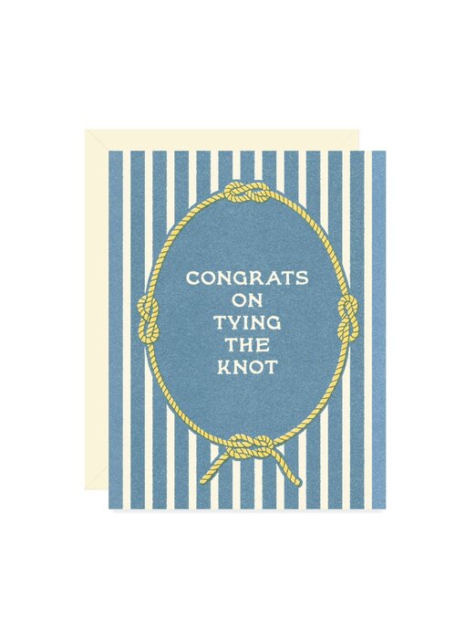 Tying the knot Wedding Card