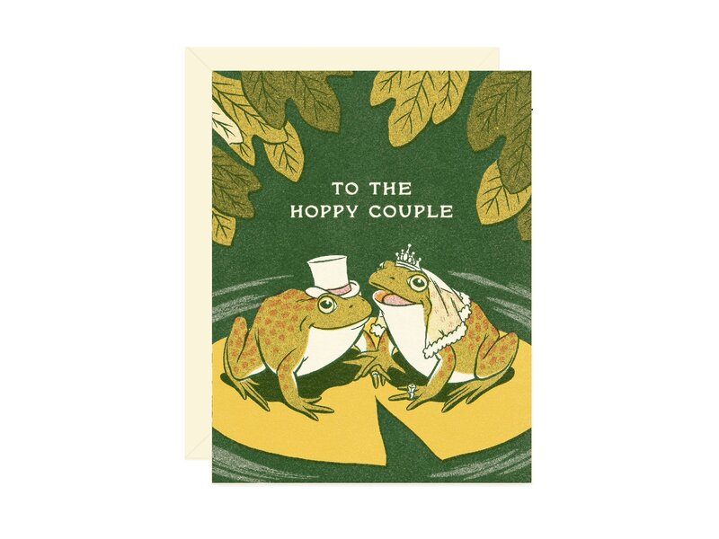 Wallflower Paper & Party Hoppy Couple Wedding Card