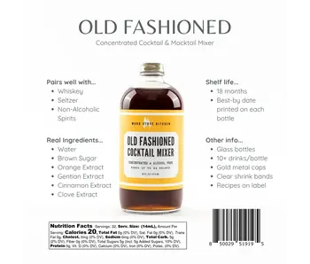 Old Fashioned Cocktail Syrup, 16 Fl oz