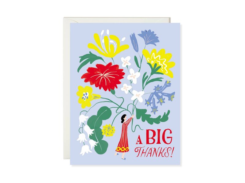 Karen Schipper Bouquet Thanks – Floral Thank You Card