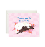 Karen Schipper Snuggle Dogs – Cute Puppy Love Greeting Card