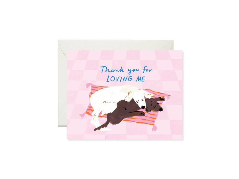 Karen Schipper Snuggle Dogs – Cute Puppy Love Greeting Card