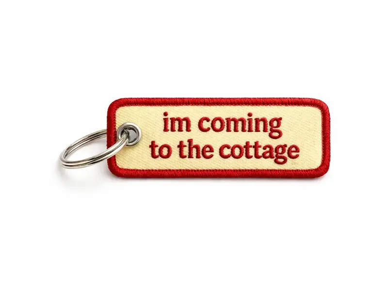 Unexpected Flair Heated Rivalry - I'm Coming To the Cottage - Embroidered Key