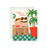 Karen Schipper Cat New Home – Cat Housewarming Congratulations Card