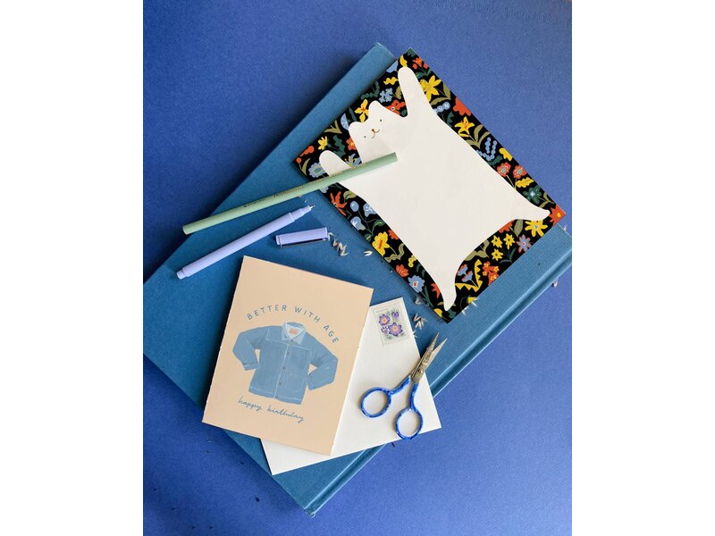 Karen Schipper Denim Birthday – Vintage Denim Birthday Card