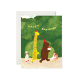 Karen Schipper Birthday Parade – Woodland Animal Birthday Card