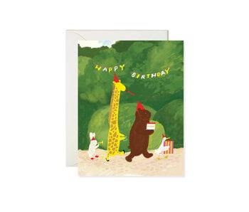 Birthday Parade – Woodland Animal Birthday Card