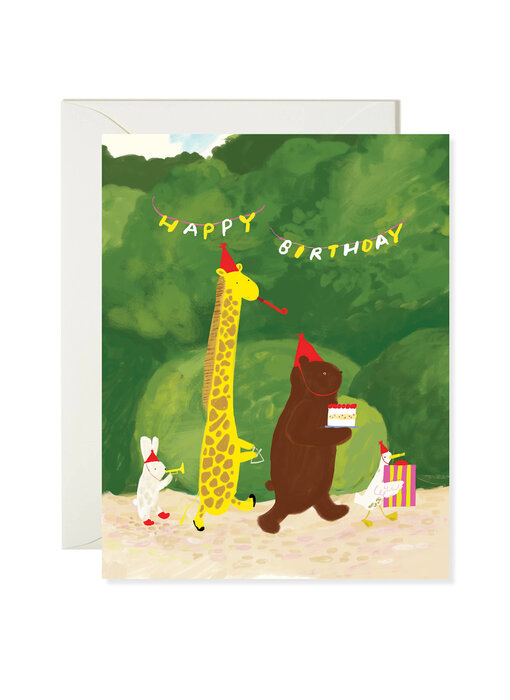 Birthday Parade – Woodland Animal Birthday Card