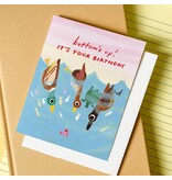 Karen Schipper Bottoms Up Birthday – Funny Pun Birthday Card