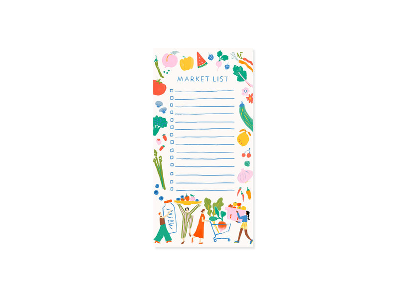 Karen Schipper Market Party Market Pad – Grocery List Notepad | Fridge Pad