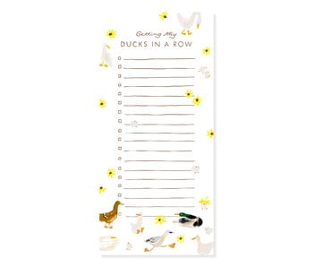 Ducks in a Row Listpad – Cute Magnetic To Do List Pad
