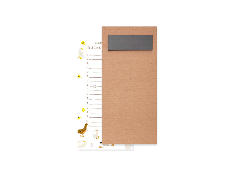 Karen Schipper Ducks in a Row Listpad – Cute Magnetic To Do List Pad