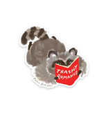 Karen Schipper Trashy Romance Racoon – Funny Romance Book Vinyl Sticker
