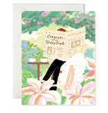 Karen Schipper Wedding Newspaper – Elegant Wedding Congratulations Card