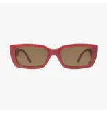 Kohv Eyewear Haven Rose Clay Polarized Fashion Rectangle Sunglasses