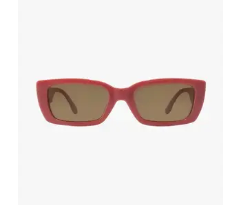 Haven Rose Clay Polarized Fashion Rectangle Sunglasses