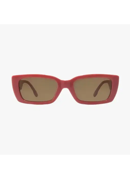 Haven Rose Clay Polarized Fashion Rectangle Sunglasses