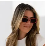 Kohv Eyewear Haven Rose Clay Polarized Fashion Rectangle Sunglasses