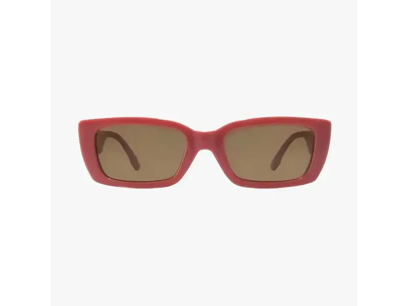 Kohv Eyewear Haven Rose Clay Polarized Fashion Rectangle Sunglasses