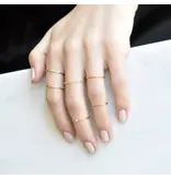Ofina Jewelry R25: GF Thin Hammered Band