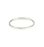 Ofina Jewelry R25: SS Thin Hammered Band