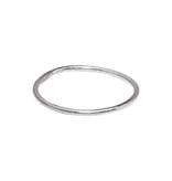 Ofina Jewelry R81: Plain Thin SS Ring