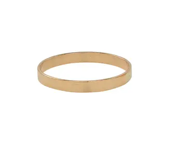 R142: Thick Smooth Band GF Ring