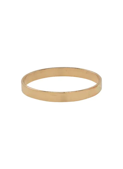 R142: Thick Smooth Band GF Ring