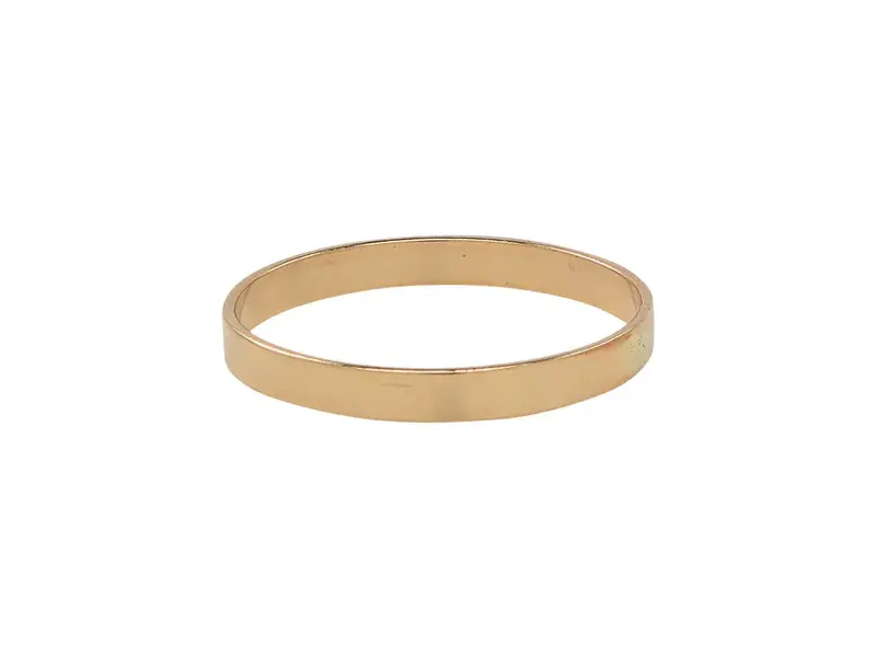 Ofina Jewelry R142: Thick Smooth Band GF Ring