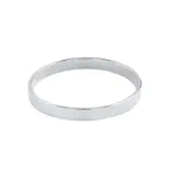 Ofina Jewelry R142: Thick Smooth Band SS Ring