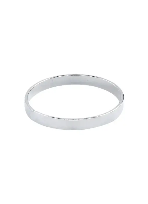 R142: Thick Smooth Band SS Ring