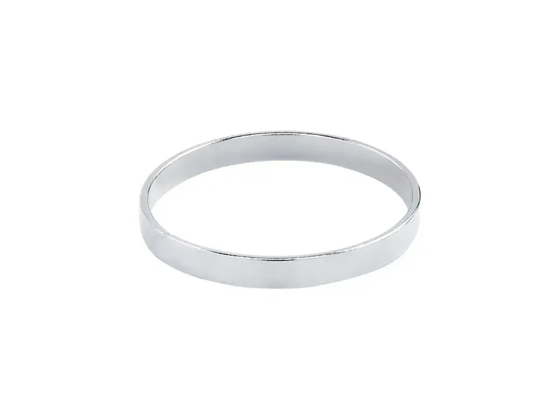 Ofina Jewelry R142: Thick Smooth Band SS Ring