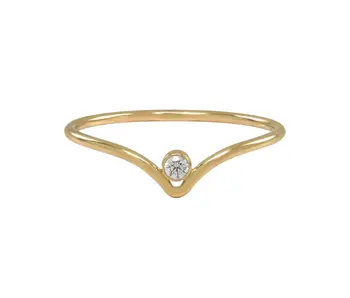 R215: CZ Chevron GF Ring