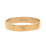 Ofina Jewelry R233: Bold Hammered Band GF Ring