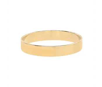 R234: Bold Smooth Band GF Ring