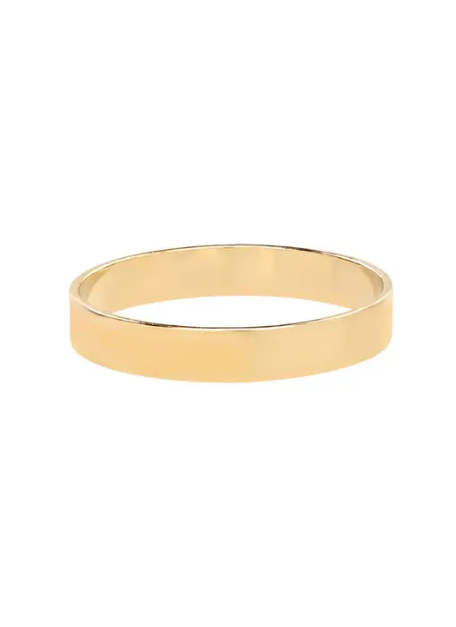 R234: Bold Smooth Band GF Ring