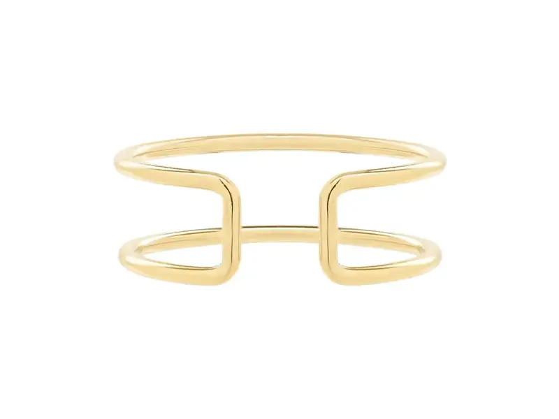 Ofina Jewelry R268: Double Open Band Ring