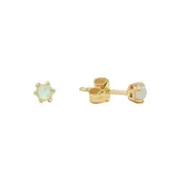 Ofina Jewelry E864: Opal Prong Studs - GV