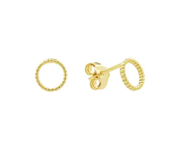 E1113: Twisted Circle Cutout GV Studs