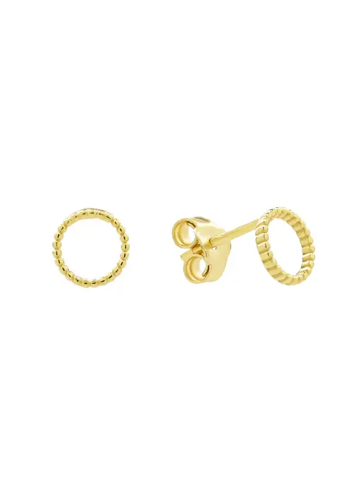 E1113: Twisted Circle Cutout GV Studs
