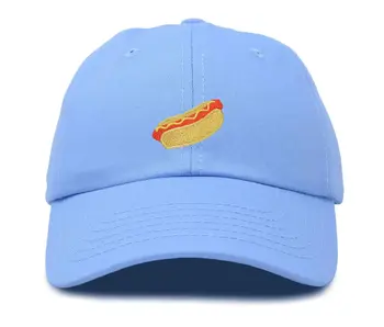 Dalix Hot Dog Hat Embroidered