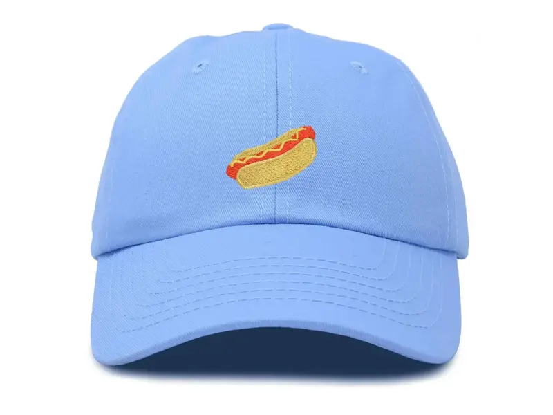 Dalix Dalix Hot Dog Hat Embroidered