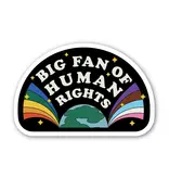 Big Moods "Big Fan of Human Rights" Pride Fan Sticker
