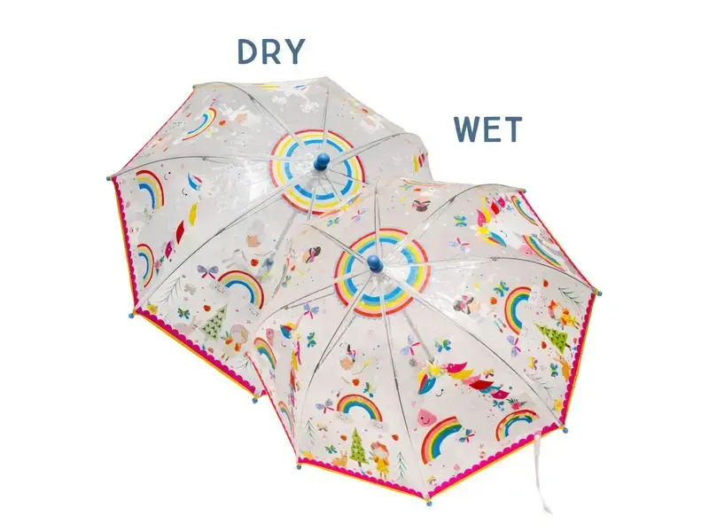 Floss and Rock Rainbow Fairy Transparent Color Changing Umbrella