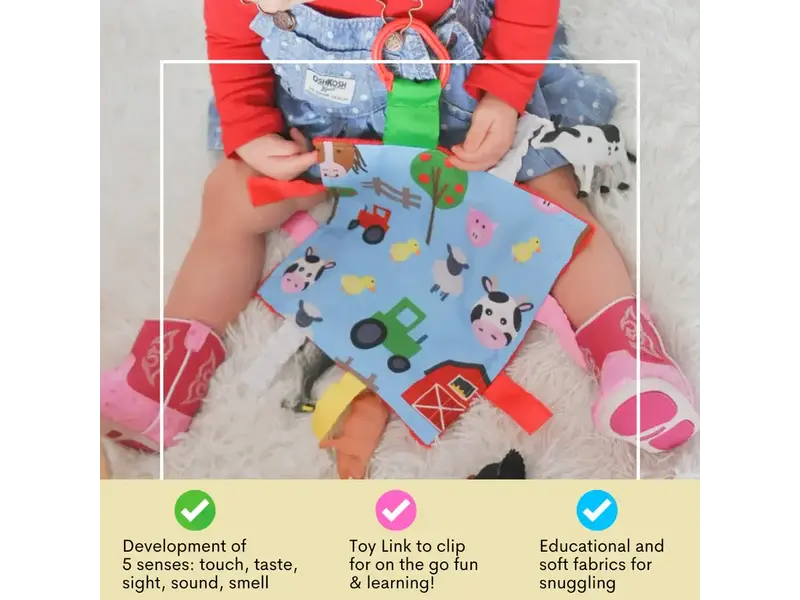 Baby Jack and Company Farm Learning Lovey Collection