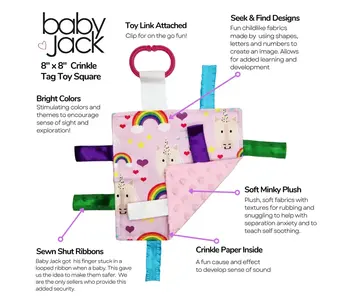 Unicorn Magic & Rainbows Learning Lovey Collection