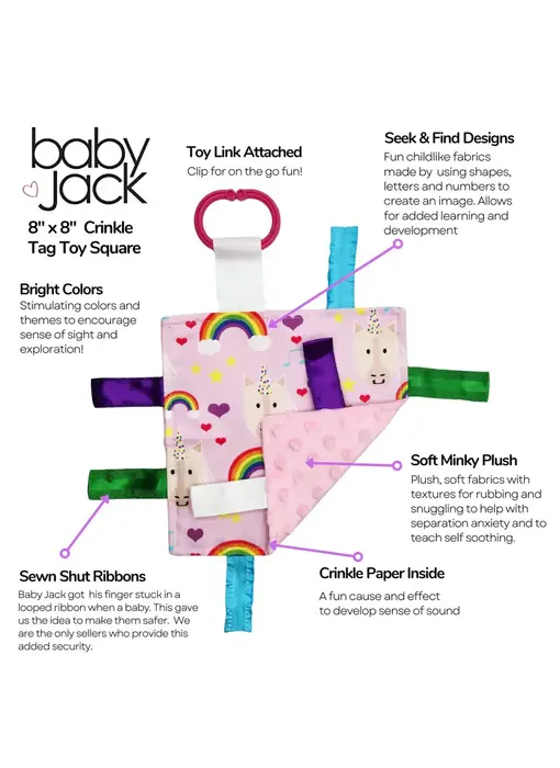 Unicorn Magic & Rainbows Learning Lovey Collection