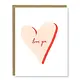 Love You Card | Letterpress Love Card