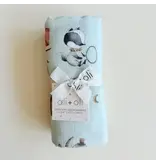 Ali + Oli Bamboo Muslin Swaddle Blanket (Circus)