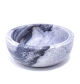Global Crafts Handmade Marble Bowl, Grey